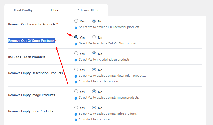 How to remove out of stock products from WooCommerce product feeds