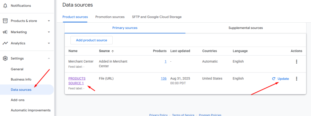 How to Fix Missing Product Description in Google Merchant Center update feed