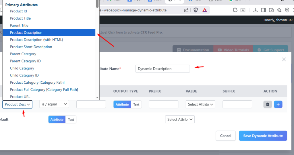 How to Fix Missing Product Description in Google Merchant Center dynamic attribute