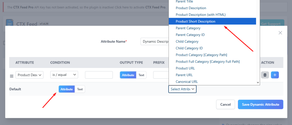 How to Fix Missing Product Description in Google Merchant Center set dynamic value