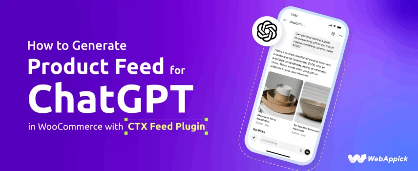How to Generate Product Feed for ChatGPT in WooCommerce with CTX Feed Plugin