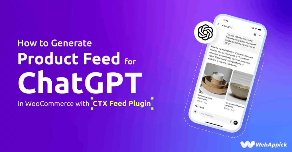 How to Create ChatGPT Ads for Your WooCommerce Store How to Create ChatGPT Ads for Your WooCommerce Store - How to Generate Product Feed for ChatGPT in WooCommerce with CTX Feed Plugin 2025 Open Graph Image
