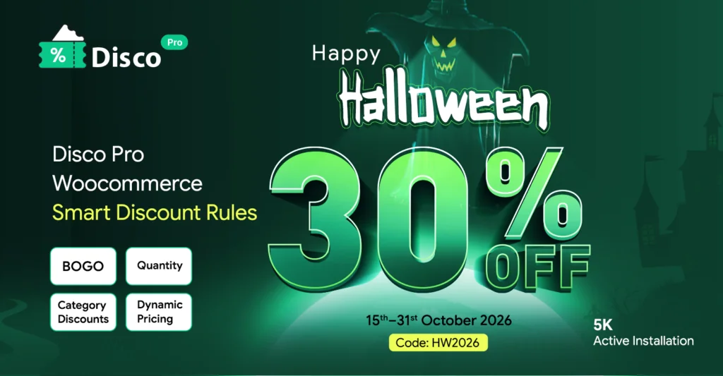 Best WordPress Halloween Deals & Coupons 2026 Disco Pro – WooCommerce Dynamic Pricing & Discount Rules Plugin Halloween Offere