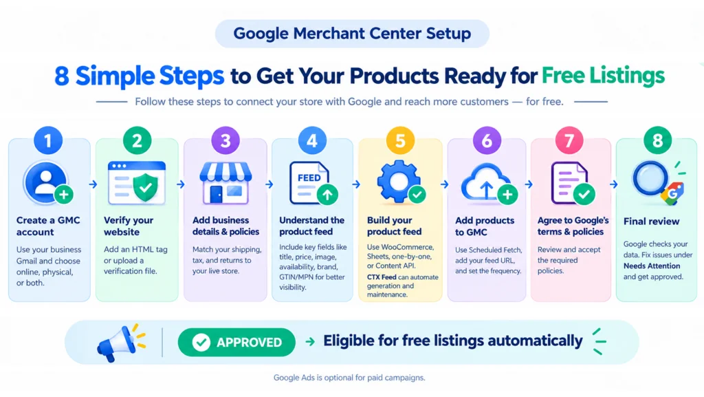 Google Shopping Guide for WooCommerce Store Setup Google Shopping with just 8 simple steps