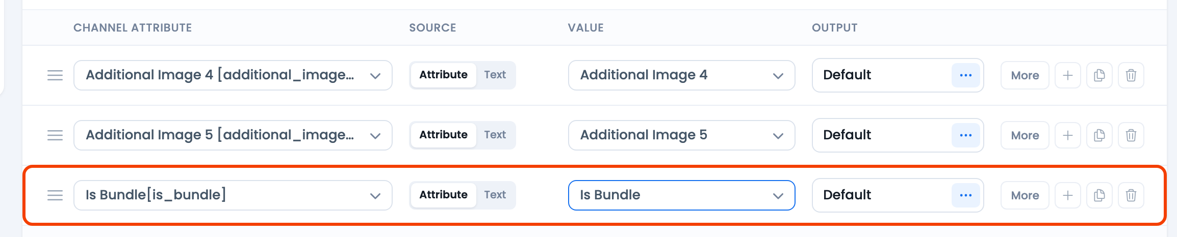 How to Configure the Google Shopping is_bundle Attribute? CTX Feed Config tab with an Is Bundle row mapped to the Is Bundle attribute