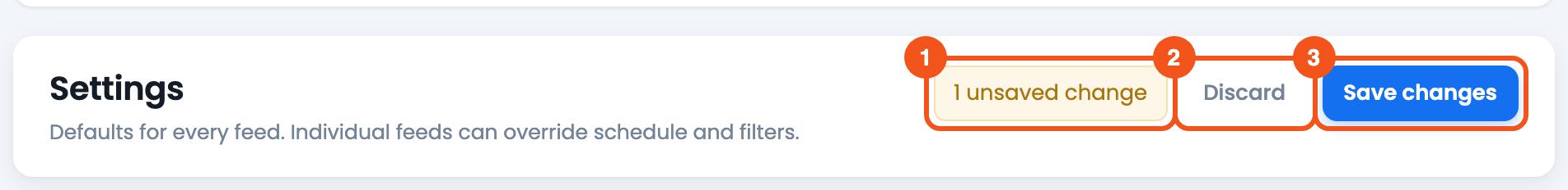 Introduction to CTX Feed Plugin Settings The Settings save bar showing unsaved changes with Discard and Save buttons