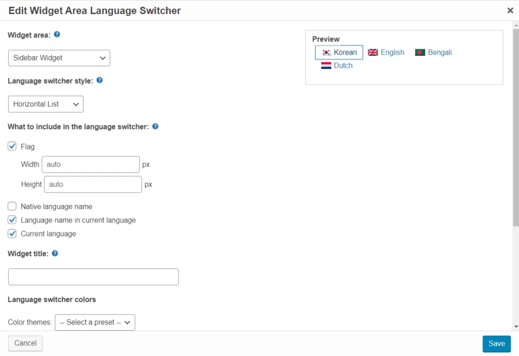 How WPML Integrates with Challan for Multi-Language Editing Widget area