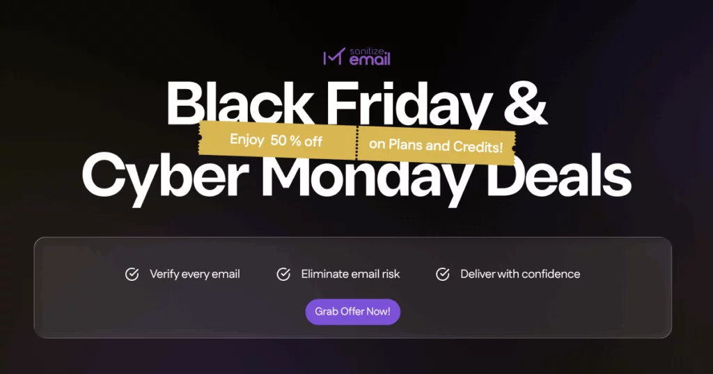 Best WordPress Plugins Black Friday Deals 2025: Save Big on Top Plugins, Themes, and more! SanitizeEmail Black Friday Deal 2025