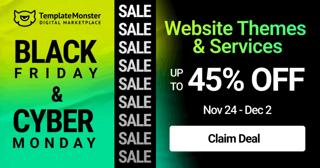 Best WordPress Plugins Black Friday Deals 2025: Save Big on Top Plugins, Themes, and more! TemplateMonster Black Friday Deal 2025
