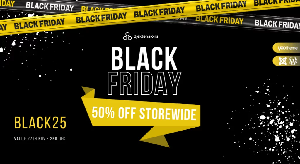 Best WordPress Plugins Black Friday Deals 2025: Save Big on Top Plugins, Themes, and more! DJ-Extensions Black Friday Deal 2025